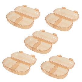 Hohopeti 5pcs Boy Girl Soother Case Lidded Storage Portable Pacifier Box Household Key Box for Travel Soother Container