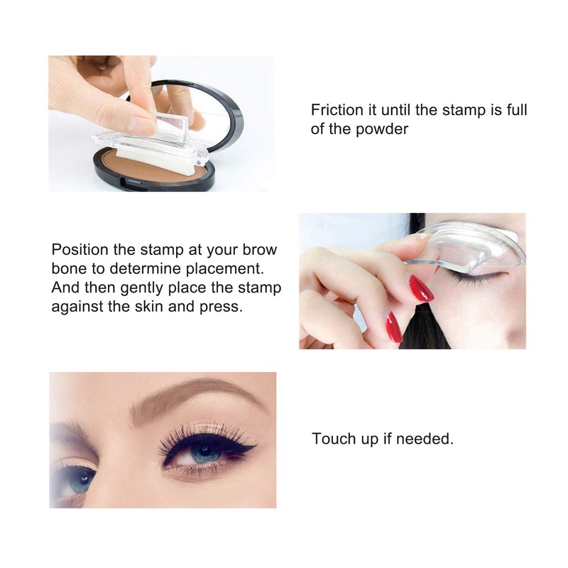 Boobeen Eyebrow Seal Stamp Powder - Waterproof 3 Seconds Eye