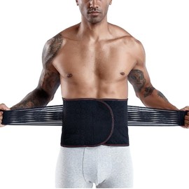 S-5XL Talla Grande Soporte De Espalda Cinturón De Soporte Lumbar Faja De Descompresión De La Columna Vertebral De Los Hombres Alivio Dolor Espalda... 