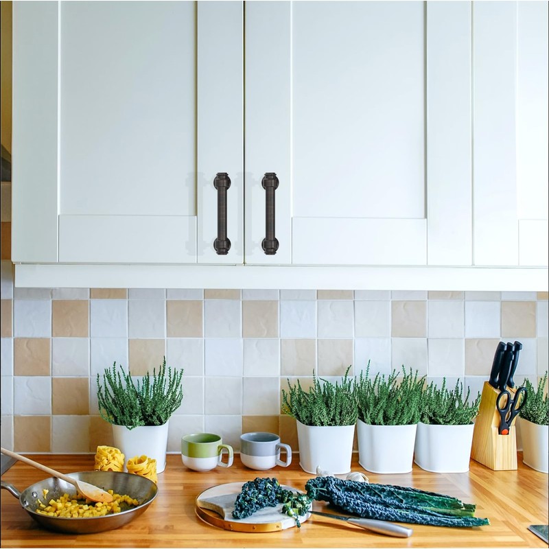 Asidrama 10 Pack 3 Inch(76mm) Oil Rubbed Bronze Kitchen Cabinet