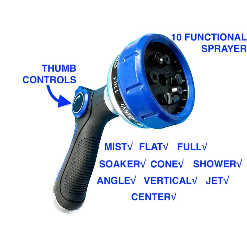 SANFU EVA Recoiled Garden Water Hose 3/8"ID x 25ft Premium