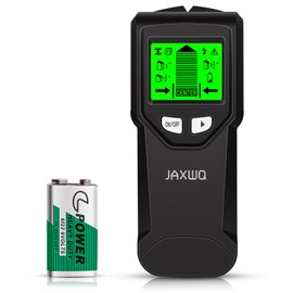 Stud Finder Wall Scanner - 5 in 1 Stud Finder Tool w/Microprocessor Chip and HD LCD Display, Stud Detector Beam Finders for the Center and Edge of Wood AC Wire Metal Studs Joist Pipe (Black Seaweed)