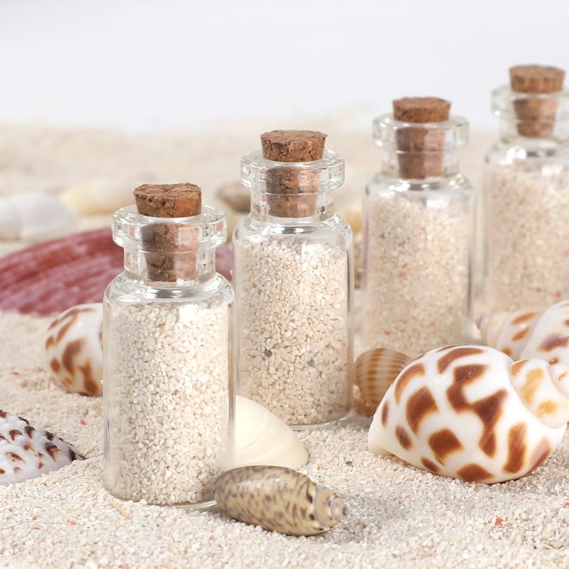 Magic Season Tiny Decorative Glass Bottles (24 Pcs / 0.6x1.5