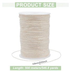 FREEBLOSS 500m Sashiko Thread 100% Cotton Embroidery Flosses White Hand Embroidery Thread Sashiko Quilting Thread for Needlework