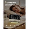 Odokee Digital Alarm Clocks for Bedrooms: Large Bold Number 5