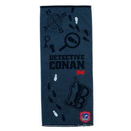 Marushin 4855012400 Face Towel, Detective Conan, Truth Road, 100% Cotton, Antibacterial and Odor Resistant, Present, Gift