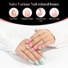 Luckyfairy Medium Stiletto Nail Tips 504pcs Full Cover Gel x