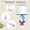 SUREYOND Rocket Lamp,Kids Lamp,Space lamp with E26 Blub & Shade,Space