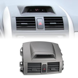 JDMON Center Dash A/C Outlet Air Vent with Clock Replacement for Toyota Corolla 2009 2010 2011 2012 2013 Replacement for 55670-02340 5567002340 Dashboard Air Condition Grille Panel