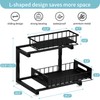 necvha Under Sink Organizer, 2 Tier Pull Out Cabinet Organizer,