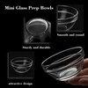 6 Pack Small Glass Bowls,Mini Glass Prep Bowls,2.5oz Small Ramekins,Stackable