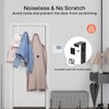 Optish White Aluminum Over The Door Hooks, 12 Coat Hooks,