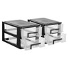WHAMVOX 2pcs Organizer for Desk Storage Stationery and Cosmetics Storage