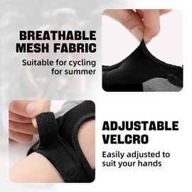 HomyComy Workout Gloves for Women Men, Lightweight Weight Lifting Glove Breathable Fingerless Gym Gloves, Anti-Slip Cycling Gloves Size L