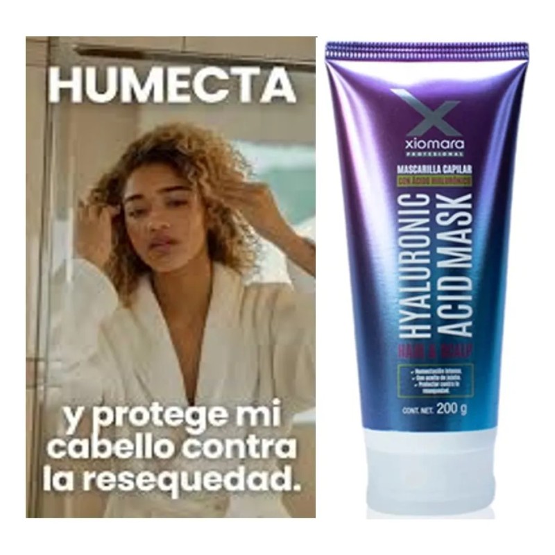 Mascarilla Capilar Ácido Hialuronico Xiomara 200g