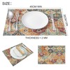 XPHZZL Table Mats Set of 4 Boho Monaco Pattern Decorative