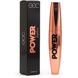 GOC, Máscara de pestañas, Power, Alargador de pestañas, Volumen extremo, Máxima definición, Sin grumos, Color negro intenso, A prueba de agua, Indeleble, GMP01
