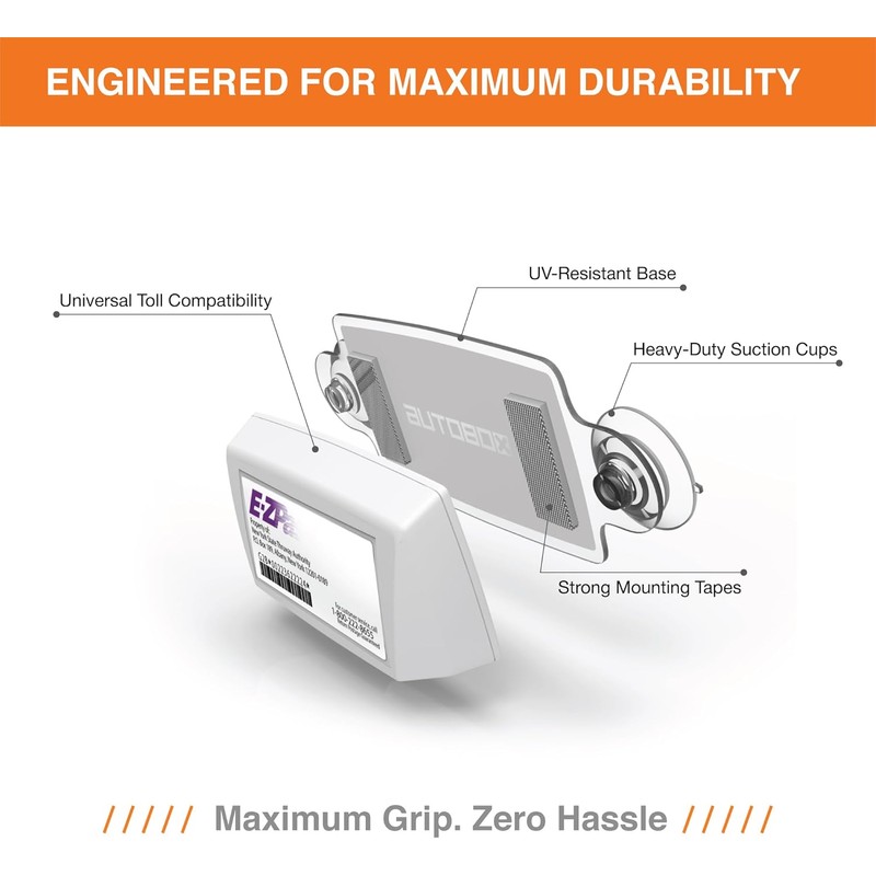 EZ Pass Holder/Toll Pass Holder for Most US States/Toll Pass