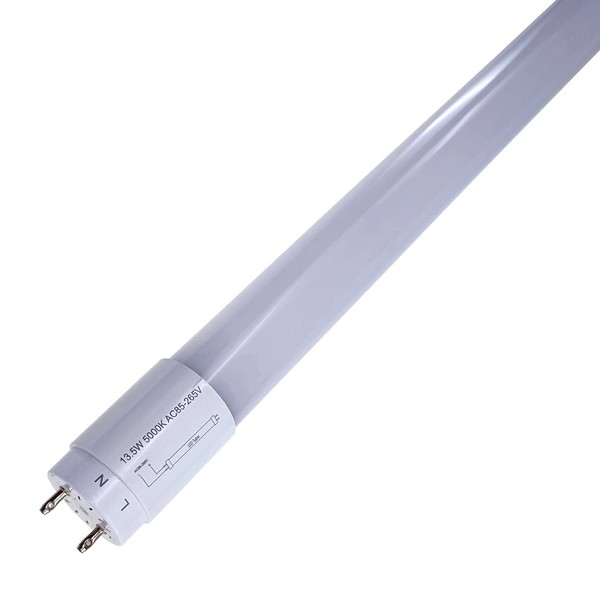 LED Fluorescent Tube 40 W Shape, 5000K, Daylight White, 13.5 W, 2,200 lm, High Efficiency Type, One Side Connection