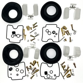 4-Pack Carb Rebuild Kits Carburetor Repair Kit with Diaphragm Replacement for Suzuki Bandit 1200 GSF1200 2001-2005 GSF1200S 2001-2003
