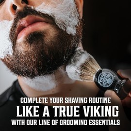 Crema de afeitar de lujo para hombres, aroma a sándalo, suave, suave y sedoso, jabón de afeitar rico para el afeitado más suave, 5 onzas