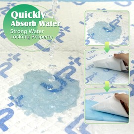 Fhiny Disposable Kitten Pee Pad, Cat Pads for Litter Box Odor Control Thickened Cat Litter Pads Pet Rabbit Pee Pad with Super Absorben for Litter Box for Kitty Puppy (Blue, S:13"×17.7"/20PCS)