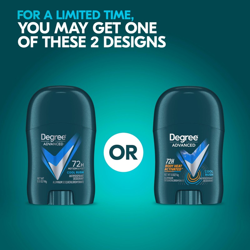 Degree Men Antiperspirant Deodorant Cool Rush Pack of 36 72-Hour