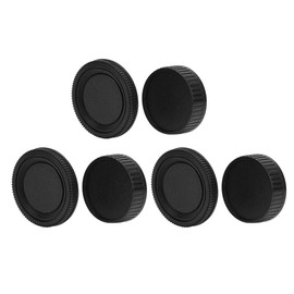 3-piece rear cover of the lens, 3-piece front cap of the camera body, portable rear cover of the rear cover of the lens housing. Suitable for Minolta MD mounting camera