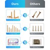 DIVANC 600Pcs Stainless Steel Zinc Plated Wood Screws Assortment Kit,