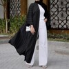 Front Open Abayas for Women Muslim with Hijab Scarf Women
