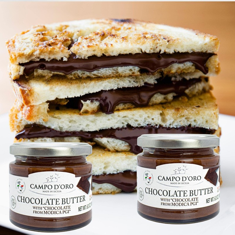 CAMPO D'ORO - Premium Chocolate Spread, DOP Certified Modica Chocolate,