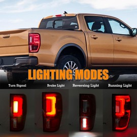 YEQSHNG LED Type Tail Light Compatible With 2019-2022 Ford Ranger Rear Lamp w/Blind Spot (Module NOT Included) Right Passenger Side Replace KB3Z-13404-G FO2801274