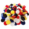 Adhere Golf Ball Marker 100pcs Plastic Position Ball Marker Quarter Size 0.94 inch Flat Golf Ball Marker Mix Colour