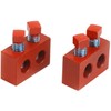 Hardware Store Garage Door Torsion Spring Repair Blocks Red Wire Sizes .375 - .4305 Pair