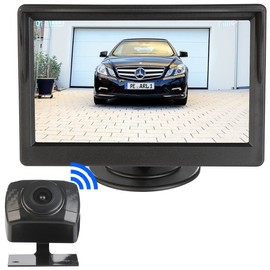Lescars Wireless Camera: Wireless HD Wireless Reversing Camera, AHD Sensor, 5" (12.7 cm), Night Vision (Reversing Camera, Reversing Camera with Monitor, Rear View Cameras Monitors)