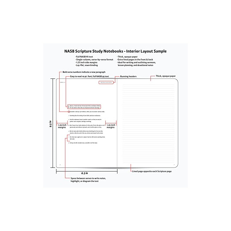 NASB Scripture Study Notebook: Mark: NASB