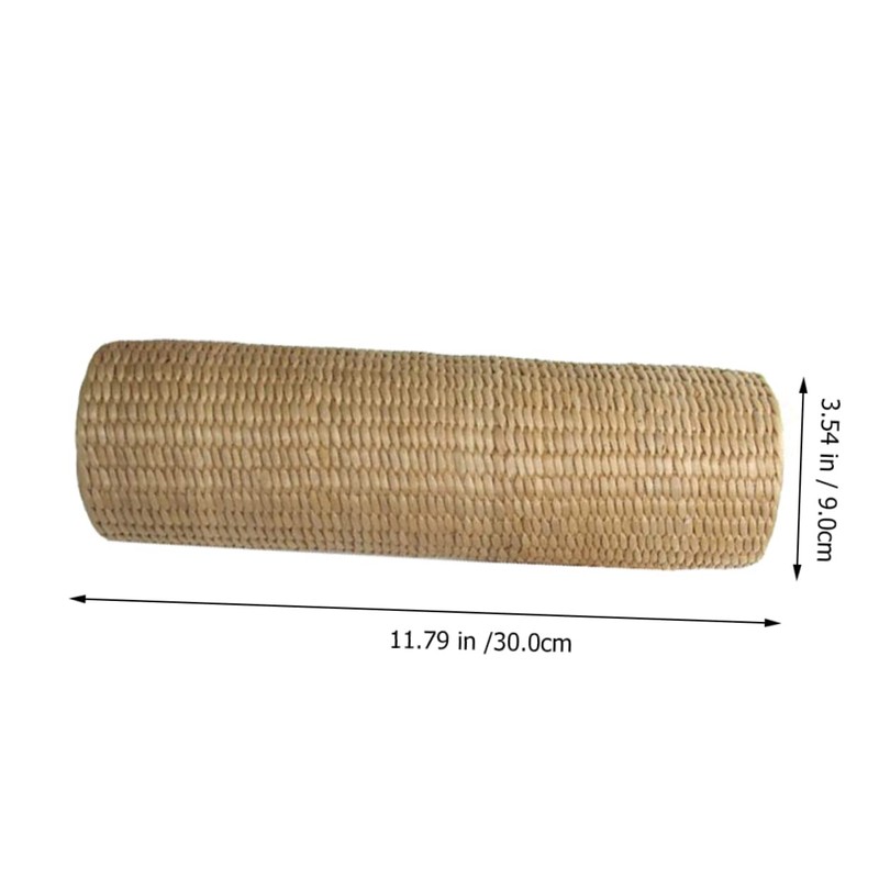 CAXUSD 1pc Natural Cattail Pillow Cylinder-Shaped Cervical Neck Pillow for
