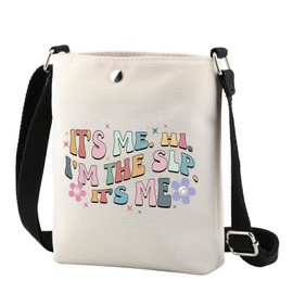 TSOTMO Slp Crossbody Bag Gift It’s Me,Hi I’m The Slp It’s Me Zipper Pouch Bag With Slp Appreciation Gift (THE SLP CA cr)