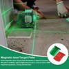 Pack of 2 Laser Target Board, Red, Green Laser Target