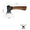 WICING Hatchet, 8 Inches Small Hand Axe 1065 Manganese Steel