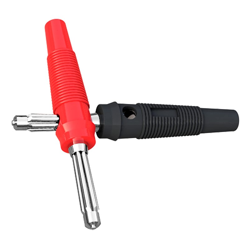 Cleqee 4mm High Current Stackable Banana Plug 32A Threaded Solderless