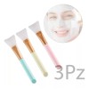 Veraly 3 Pinceles Faciales De Silicona Aplica Mascarillas Cremas