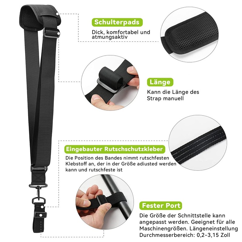 HAFRILY Shoulder Strap Adjustable Brush Cutter Strap Removable Shoulder Strap