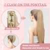 SEGOHAIR Claw Clip Ponytail Hair Extensions Human Hair, 14 Inch
