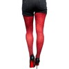 Red Leopard Printed Tights - Size: L/XL