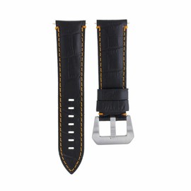 Ewatchparts 22-24mm Leather Watch Band Strap Compatible With Montblanc Timewalker Chrono Watch
