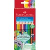 Faber-Castell 112412 Colour Grip Coloured Pencils, Set of 12, Cardboard