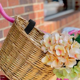 CLISPEED Adjustable Bicycle Basket Strap for Boys and Girls Leather Comfortable Practical