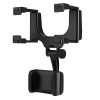 BateryConnection Universal 360 Rotation Car Rear View Mirror Mount Stand