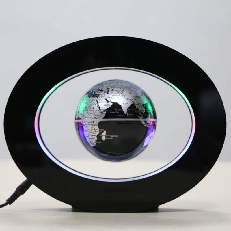 3.5in Magnetic Levitation Floating Globe Magnetic World Map with LED